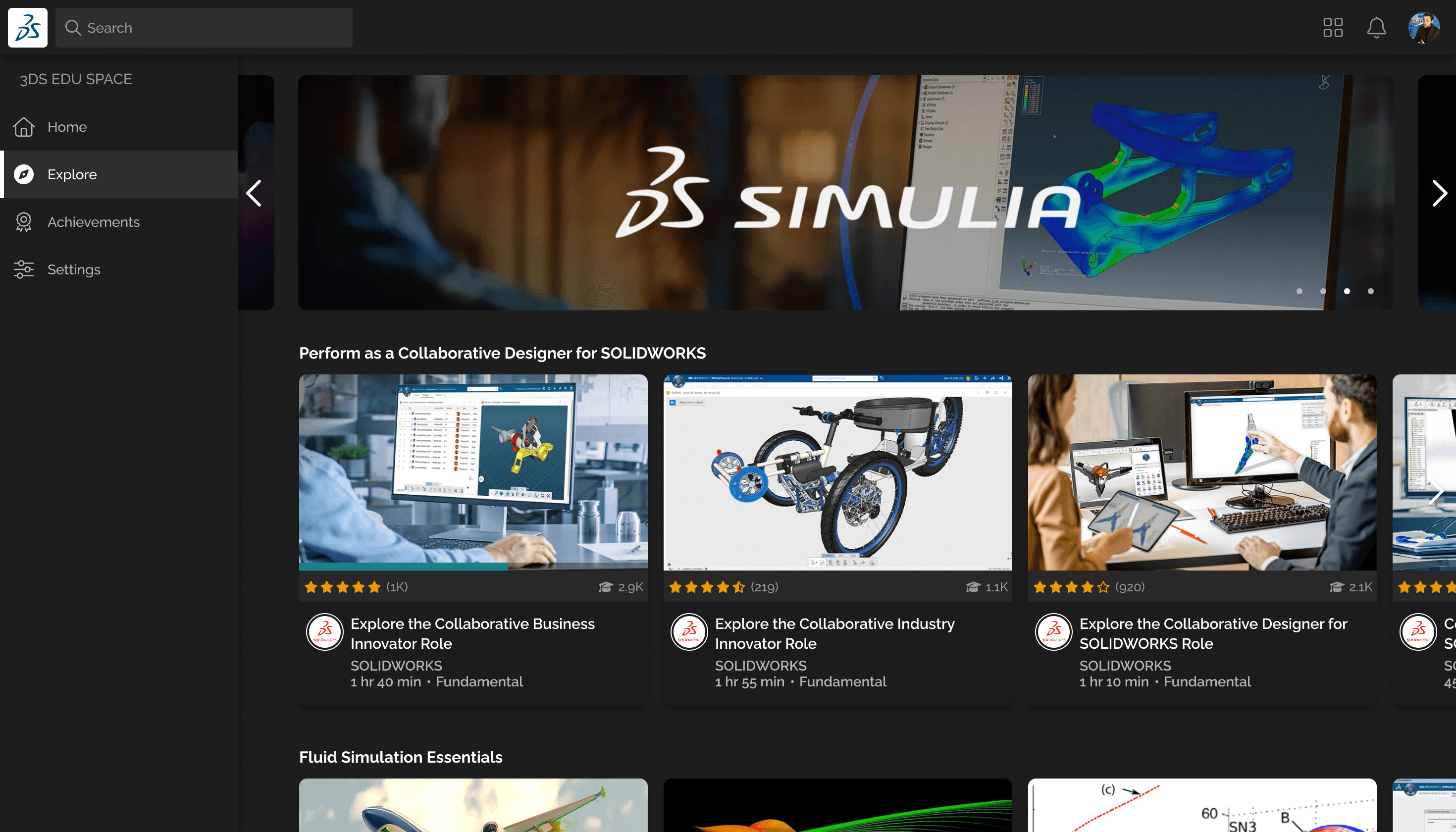 Platform screenshot